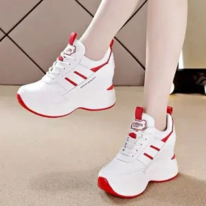 Atozfootwear Women Fashion Platform Lace-Up Sneakers