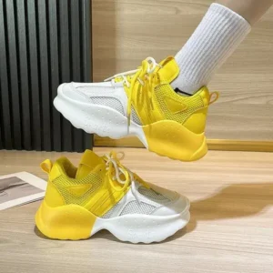 Atozfootwear Women Fashion Gradient Mesh Breathable Sneakers