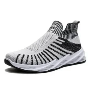 Atozfootwear Men'S Fashion Mesh Breathable Lightweight Stripe Sneakers