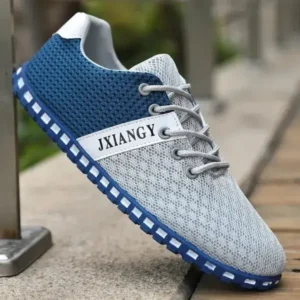 Atozfootwear Men Casual Color Matching Breathable Mesh Flat Shoes