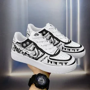 Atozfootwear Men Fashion Graffiti Breathable Sneakers