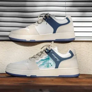 Atozfootwear Men'S Casual Landscape Painting Printed Sneakers