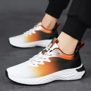 Atozfootwear Men'S Fashion Breathable Mesh Color Block Sneakers