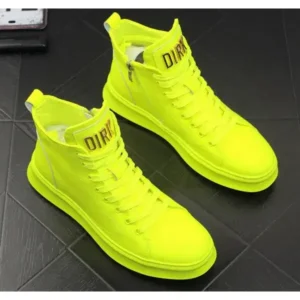 Atozfootwear Men'S Fashion Bright Color High-Top Sneakers