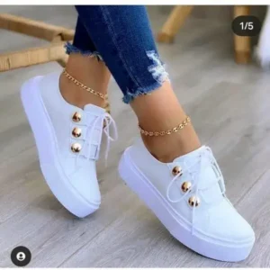 Atozfootwear Women Plus Size Casual Platform Sneakers