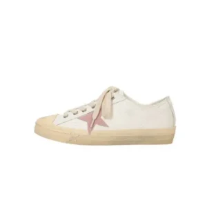 Atozfootwear Women Fashion Casual Lace-Up Pink Star Sneakers