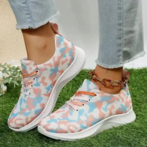 Atozfootwear Summer Women Fashion Breathable Casual Colorful Printed Sneakers