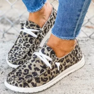 Atozfootwear Women Leopard Casual Flat Loafers Shoes