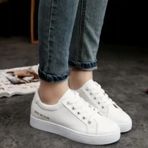 Atozfootwear Summer Women Fashion Casual Solid Color Thick-Soled Canvas Sneakers