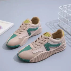 Atozfootwear Women Fashion Color Block Breathable Sneakers